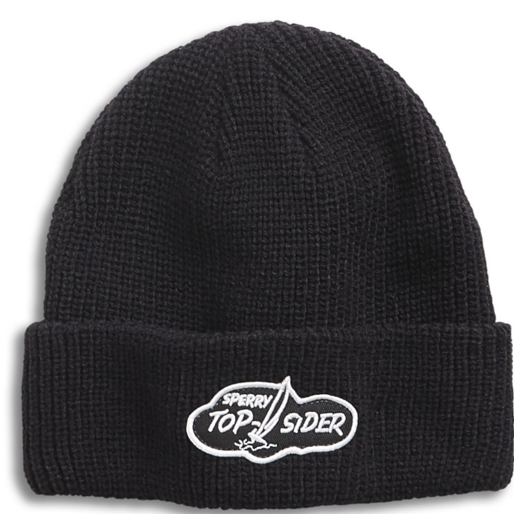 NWT Sperry Black Cloud Beanie One Size Regular